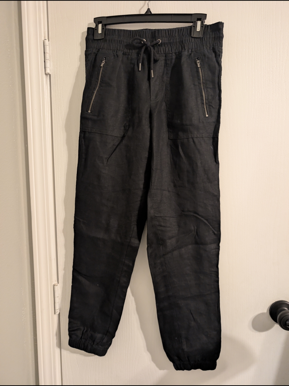 Athleta Black Women's Jogger Pants with Zip Pockets
